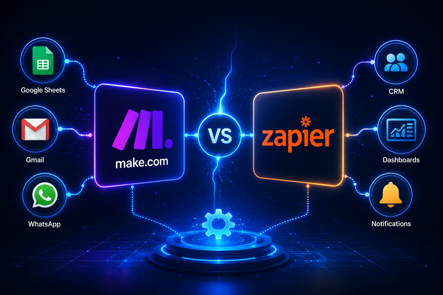 Make.com vs Zapier